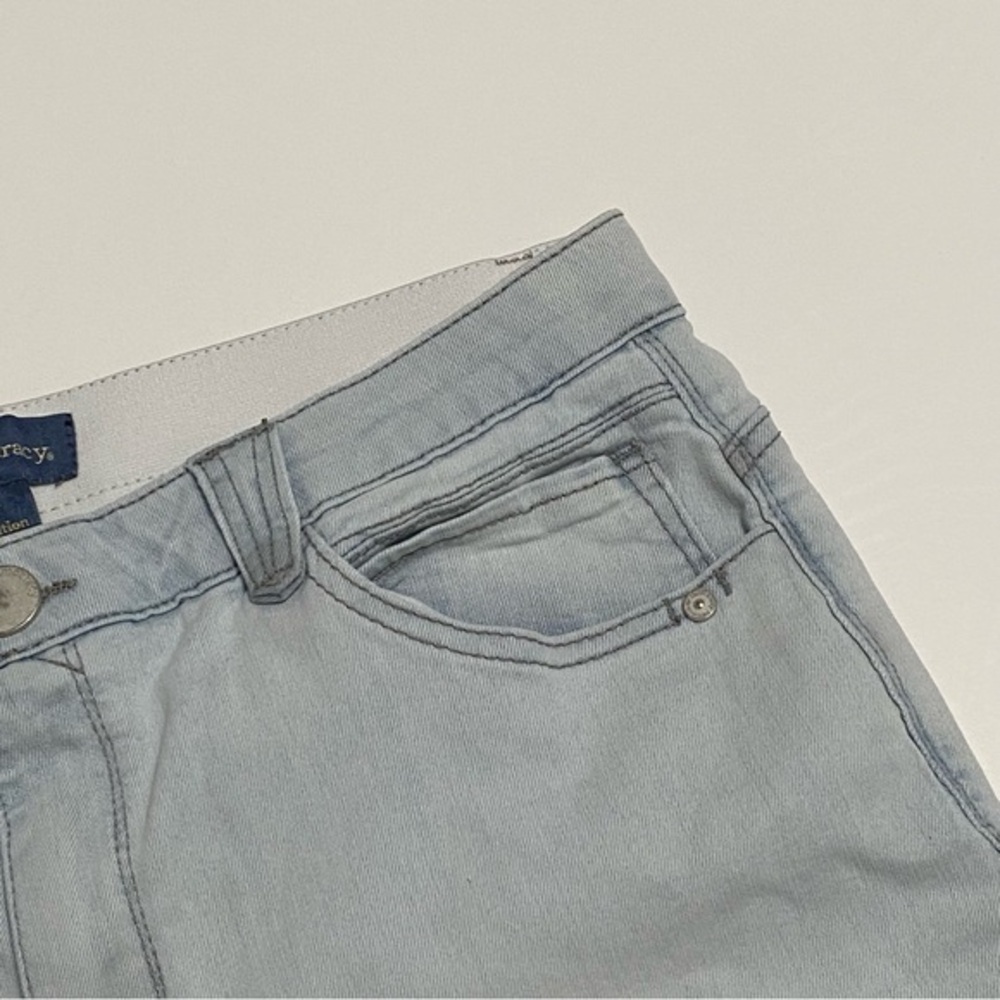 Democracy Absolution Stretch Waist Light Wash Den… - image 3